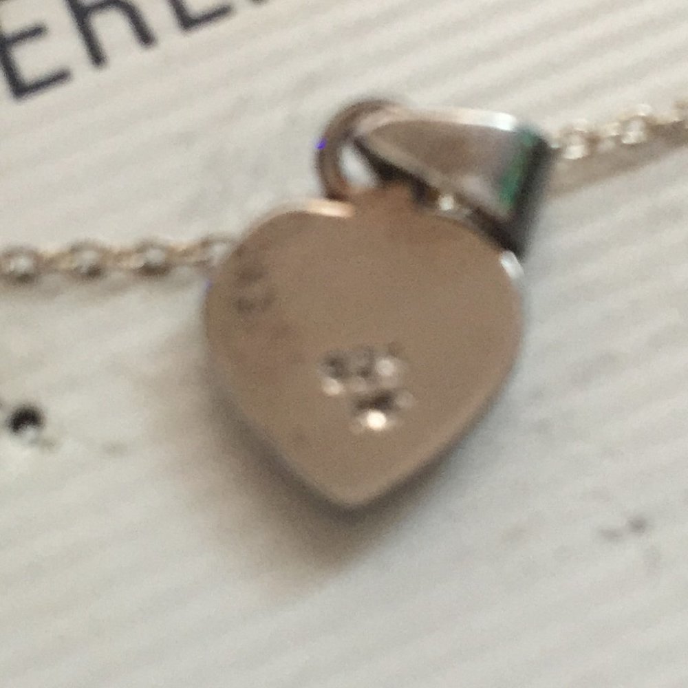 Marsala Dainty Vintage 925 Sterling Heart Coral Pendant Necklace - Picture 4 of 6